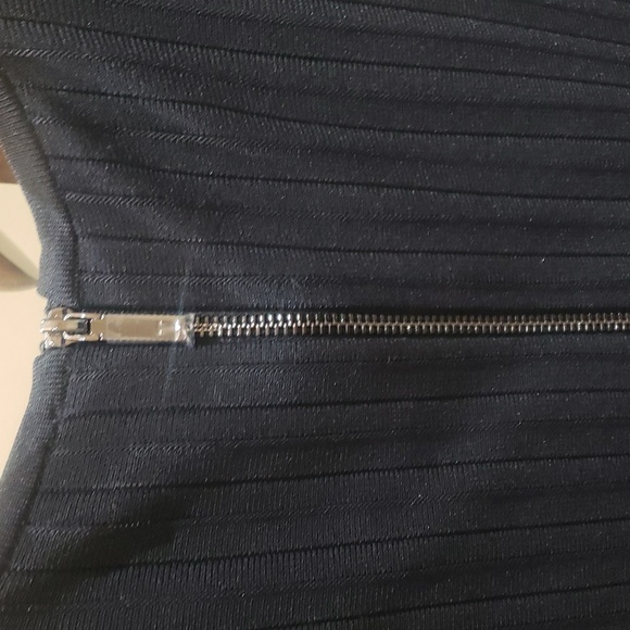 NWOT TED BAKER SLEEVES KNIT MINI DRESS FIT&FLARE BLACK PLEATED BAILEEY SIZE 16 - Picture 7 of 14